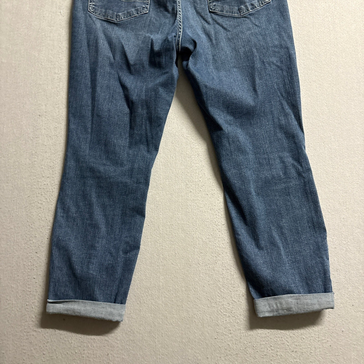 Signature by Levi Strauss & Co Womens Mid Rise Boyfriend Jeans Cuffed Blue