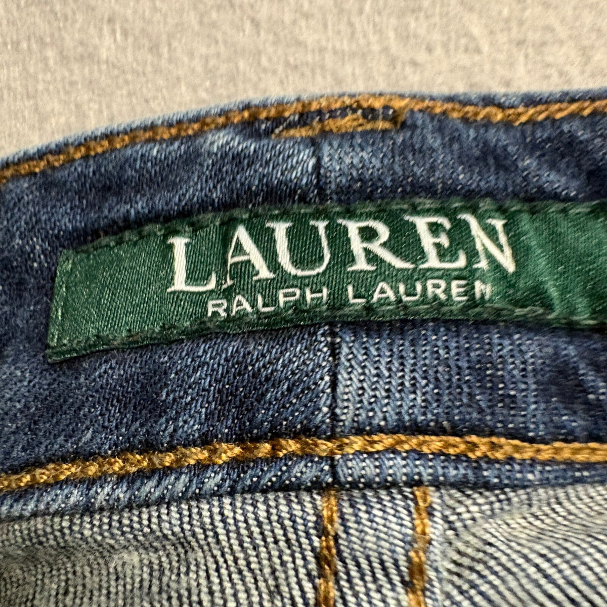 Lauren Ralph Lauren Jeans Womens 16 Blue Denim Stretch Skinny Leg Pants