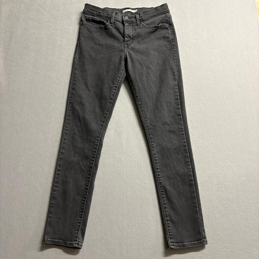 Levis 311 Shaping Skinny Jeans Womens 29 Gray Denim Stretch Pants W29 L30