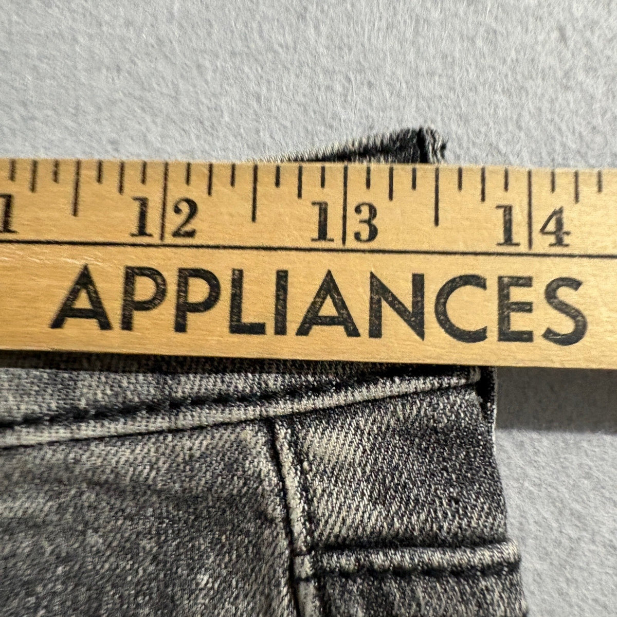 AGS Premium Denim Jeans Womens 5 Gray Distressed Ripped High Rise Skinny Stretch