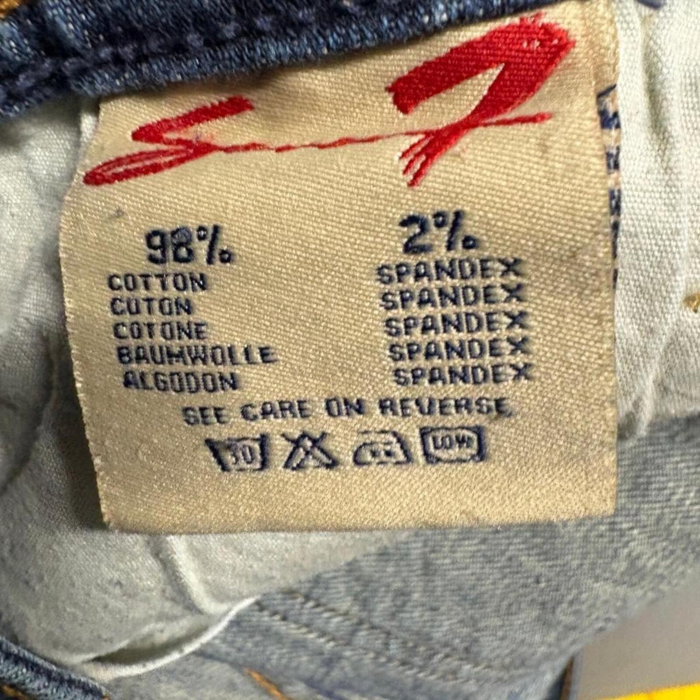 Seven7 Flare Jeans Womens Size 30 Blue Denim Low Rise Medium Wash 31x29