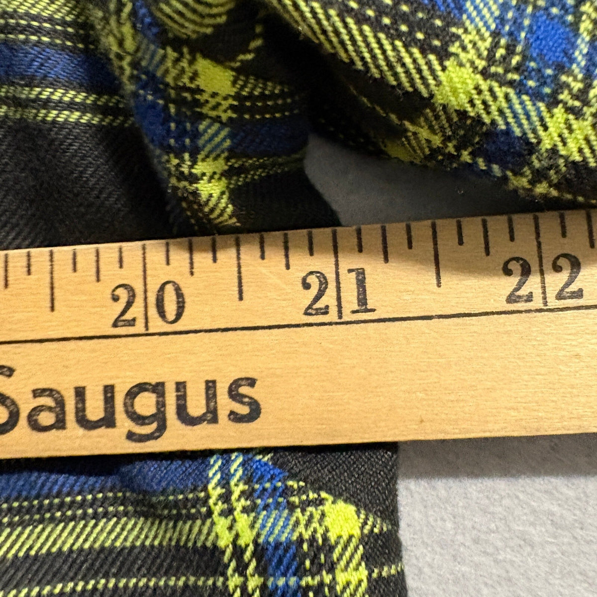 Dixxon Infectious Grooves Flannel Shirt Mens XL Black Yellow Blue Plaid Long