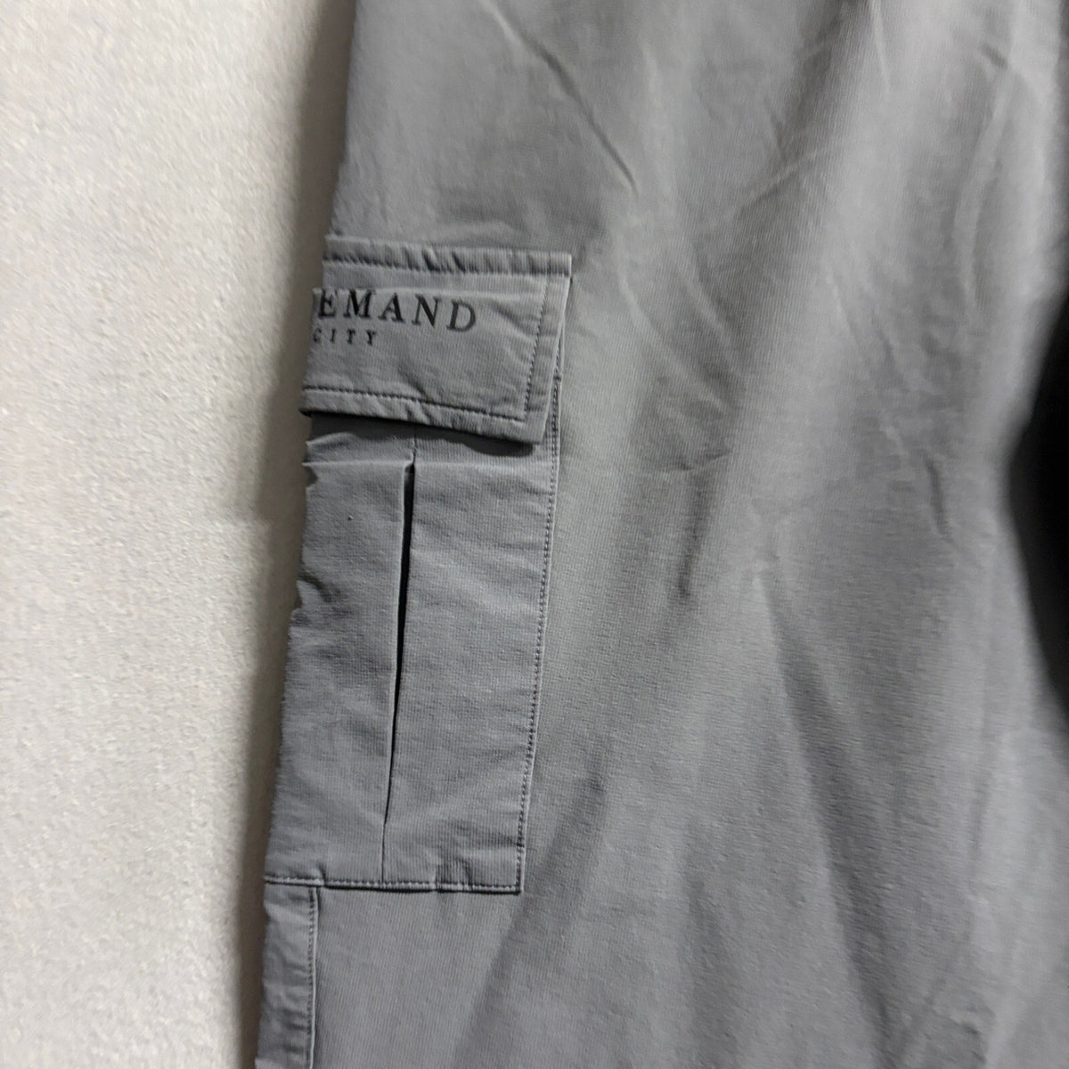 Supply & Demand Cargo Pants Womens Large Gray Elastic Waist Buckle Belt Utility