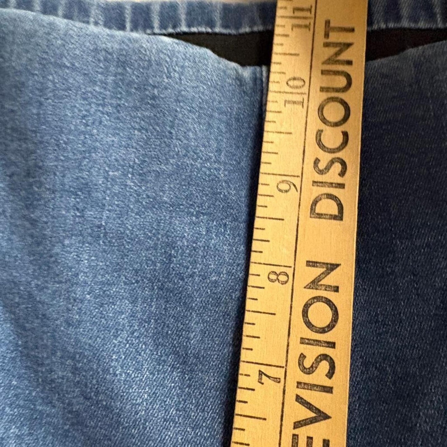 D&Co Signature Pull On Jeans Womens 6T Tall Blue Denim Stretch Skinny Jegging