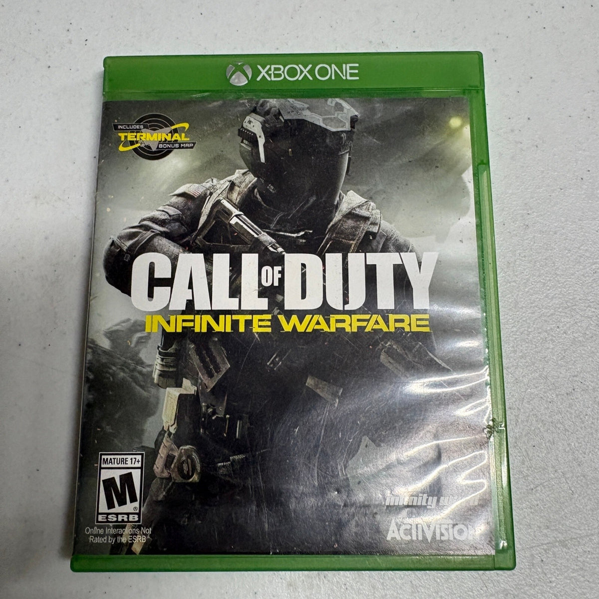 Call of Duty Infinite Warfare Xbox One Game Disc Case Cover Art Tested Working