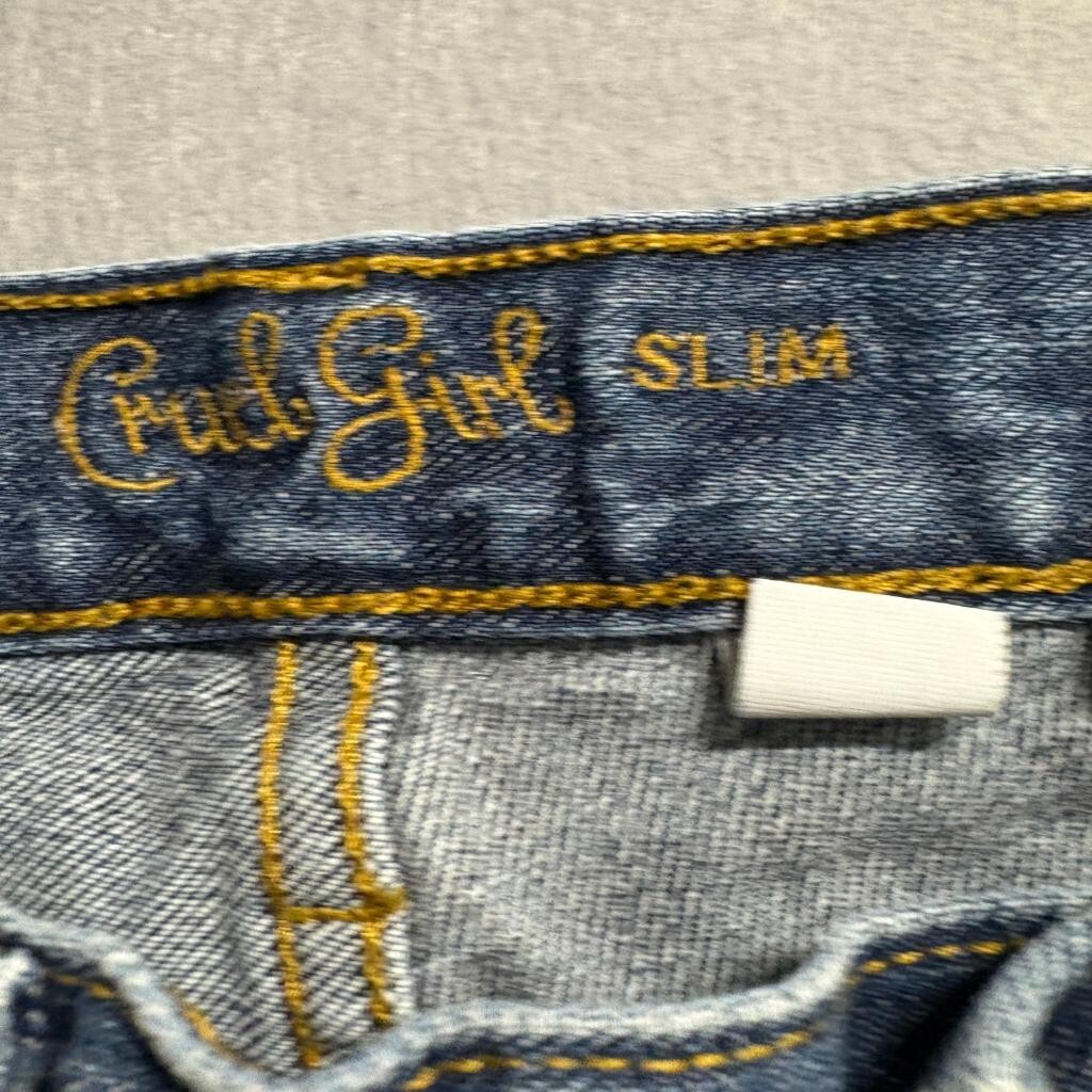 Cruel Girl Slim Jeans Womens 15 XLong Blue Denim Straight Leg High Rise Western