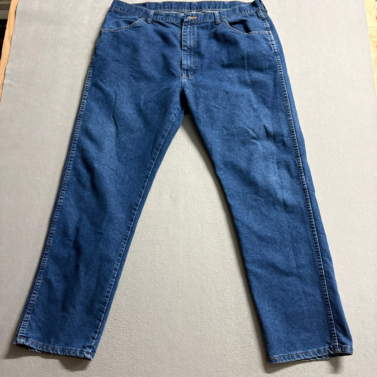 Wrangler Hero Mens Blue Denim Regular Fit Jeans Size 40x32 85900DW Medium Wash