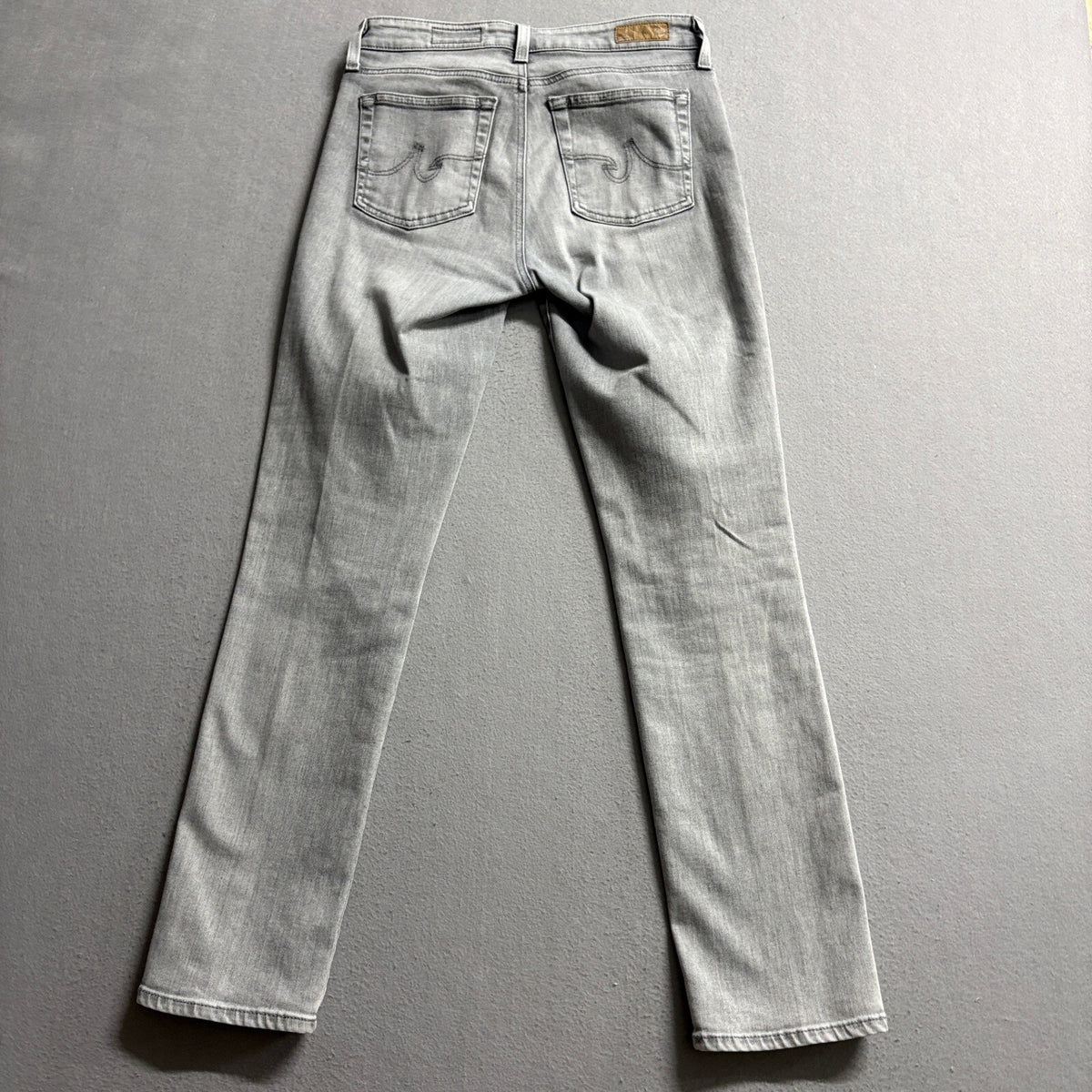 AG Adriano Goldschmied Prima Mid Rise Cigarette Jeans Womens 26R Gray Stretch