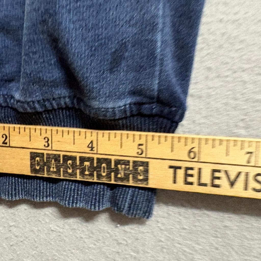 Lane Delaney Mens Small Blue Cotton Blend Fleece Joggers Sweatpants Drawstring
