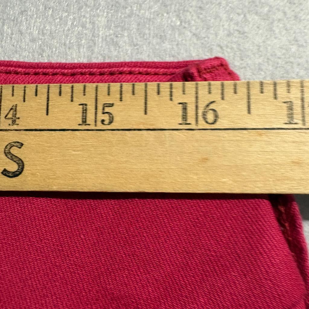 Seven7 Tummyless Skinny Jeans Womens 14 Chili Pepper Red Stretch Denim New