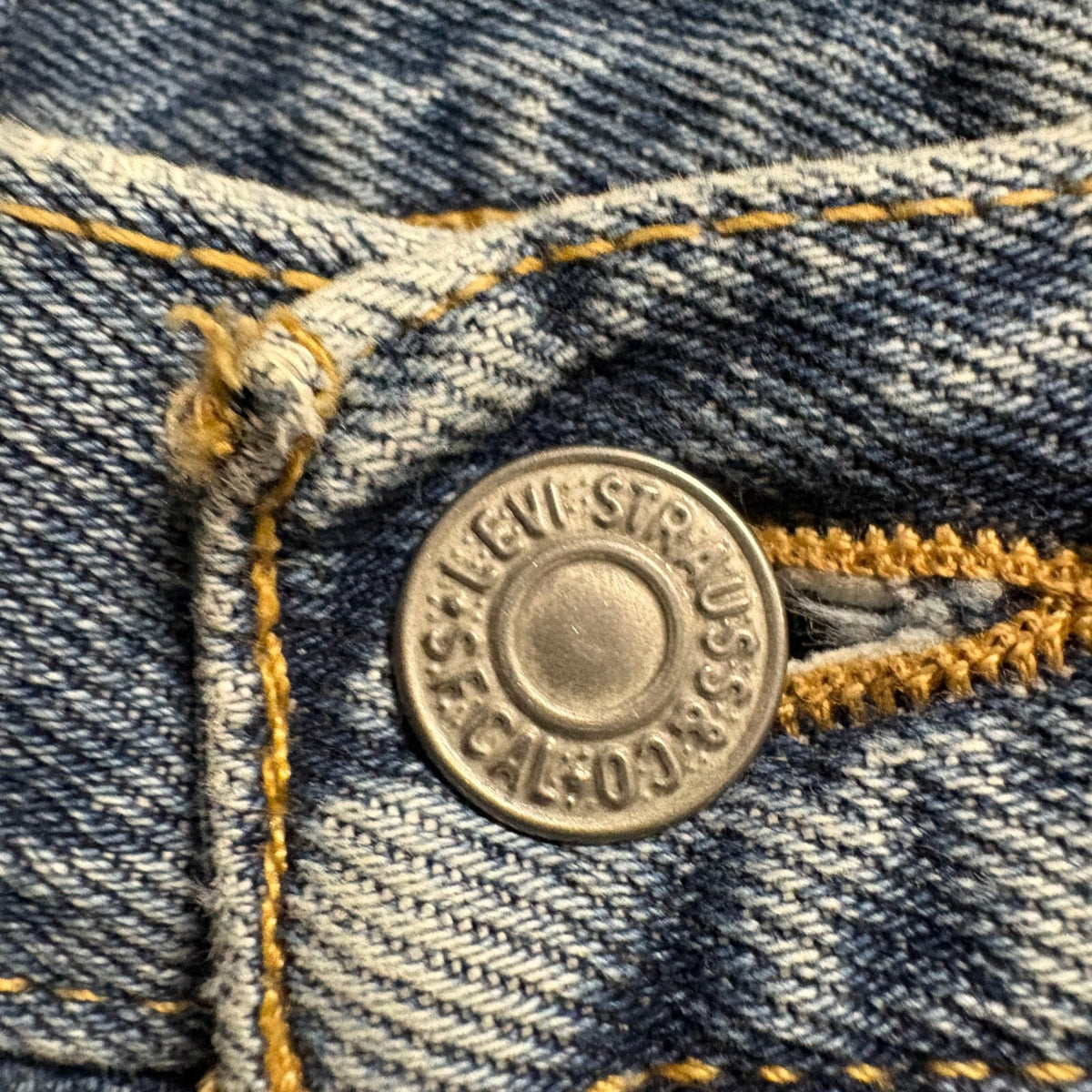 Levis Premium High Loose Jeans Womens 26 Blue Distressed Ripped Knee Wide Leg