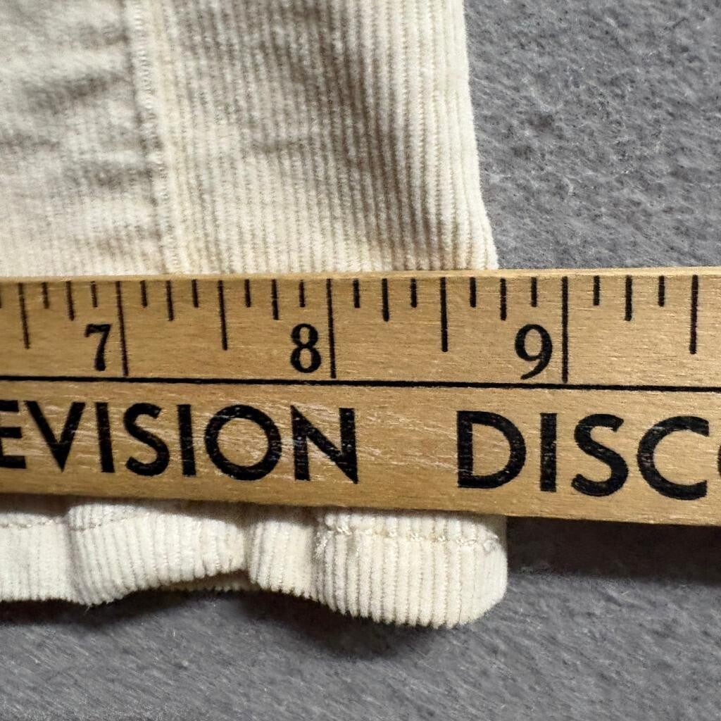 Levi's 725 High Rise Bootcut Corduroy Pants Womens 31x32 Cream Off White Stretch