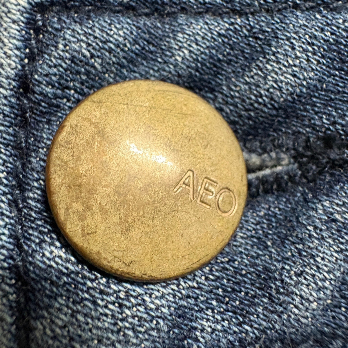 American Eagle Jegging Crop Jeans Womens Size 8 Regular Blue Super Stretch Raw