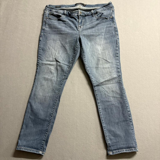 Torrid Premium Skinny Jeans Womens 16S Blue Denim Stretch Short Inseam