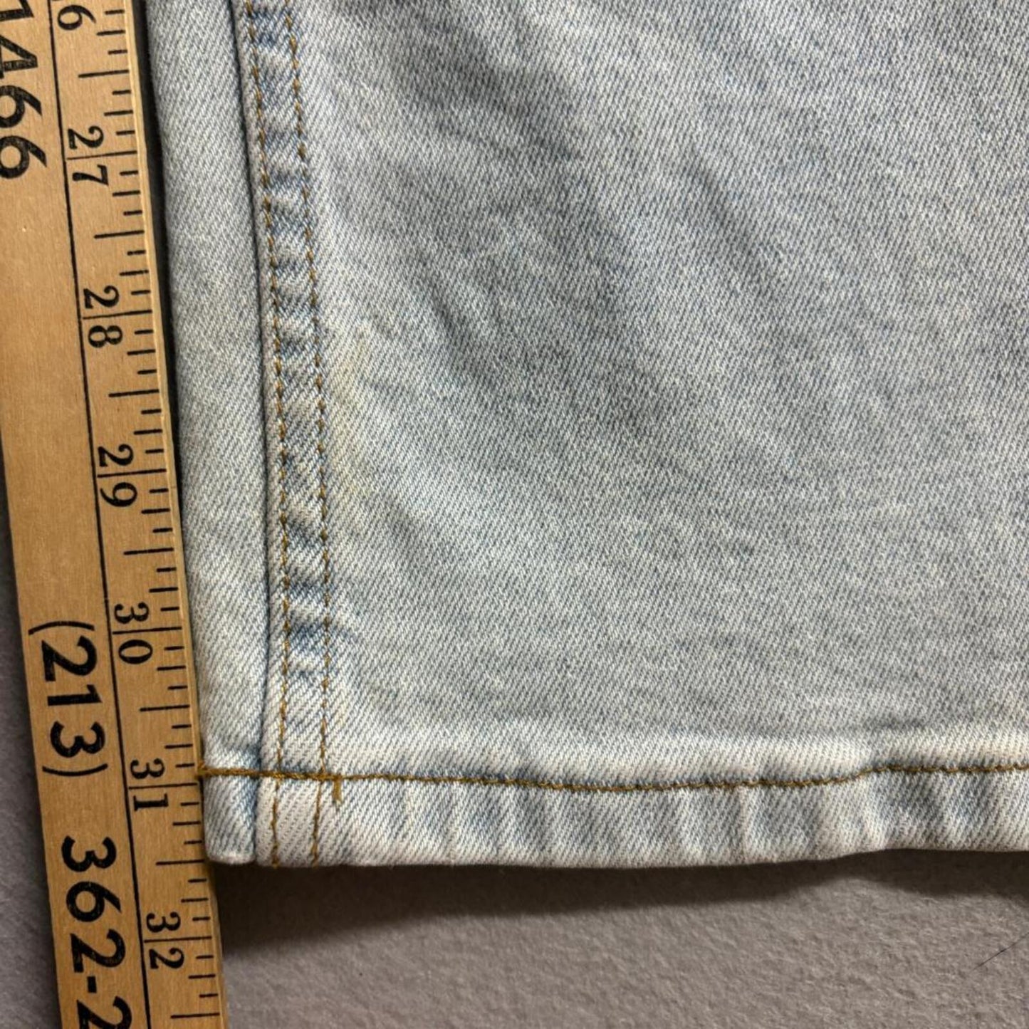 Vibrant M.I.U. Distressed Wide Leg Jeans Womens Size 7 W27 Light Wash High Rise