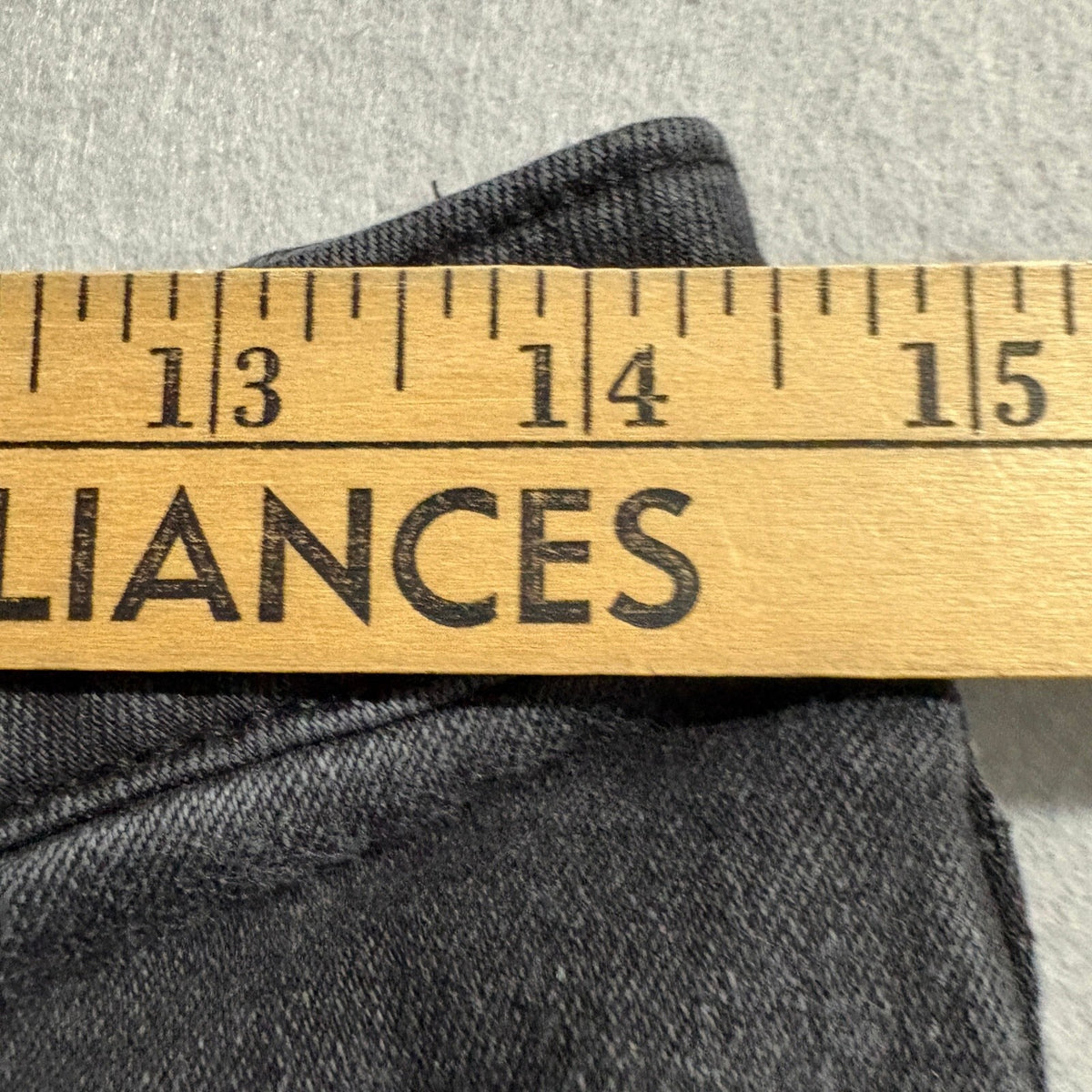 Seven7 Slim Flare Jeans Womens Size 12 Black Denim Stretch High Rise