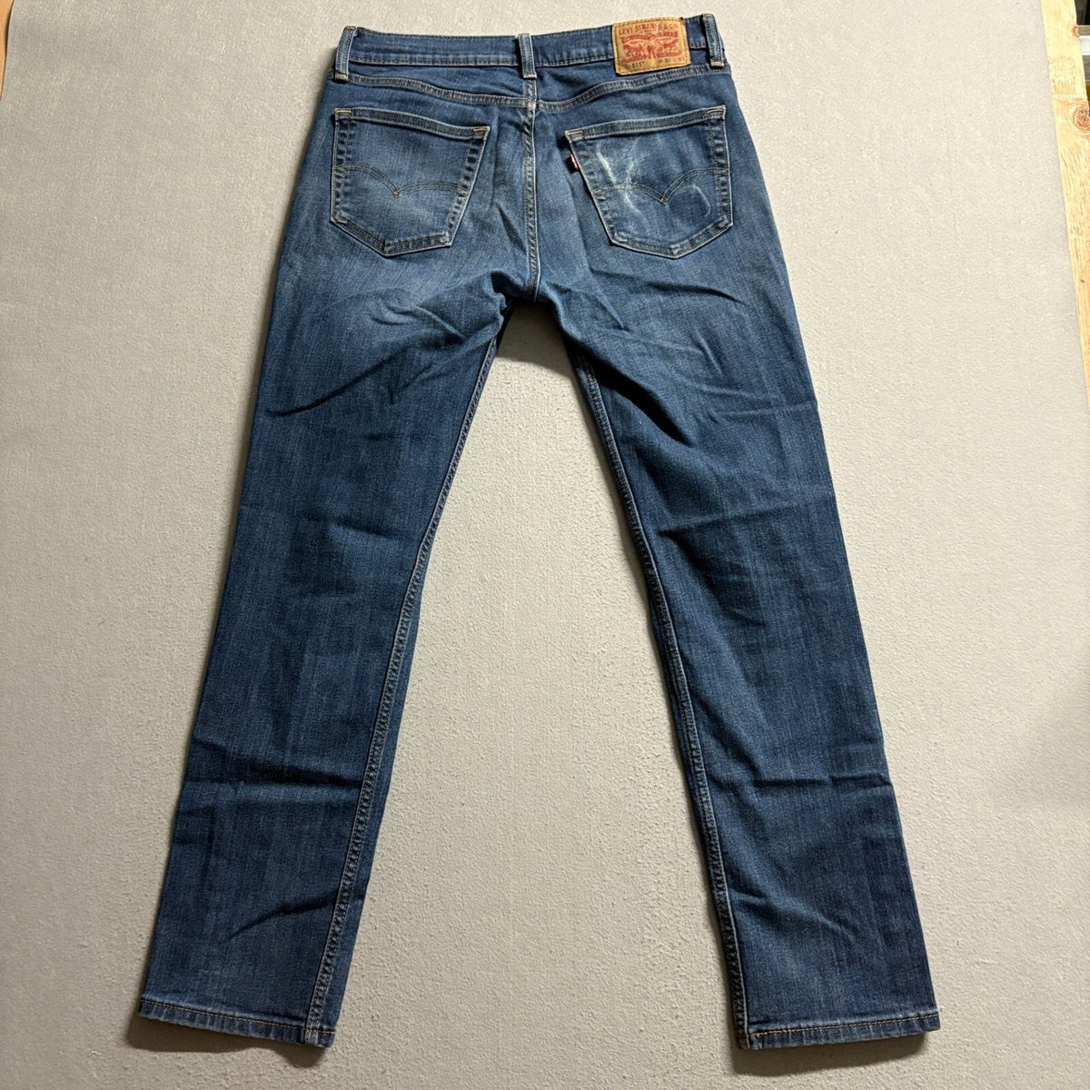 Levi's 511 Slim Fit Jeans Mens W33 L32 Blue Medium Wash Denim Stretch Pants