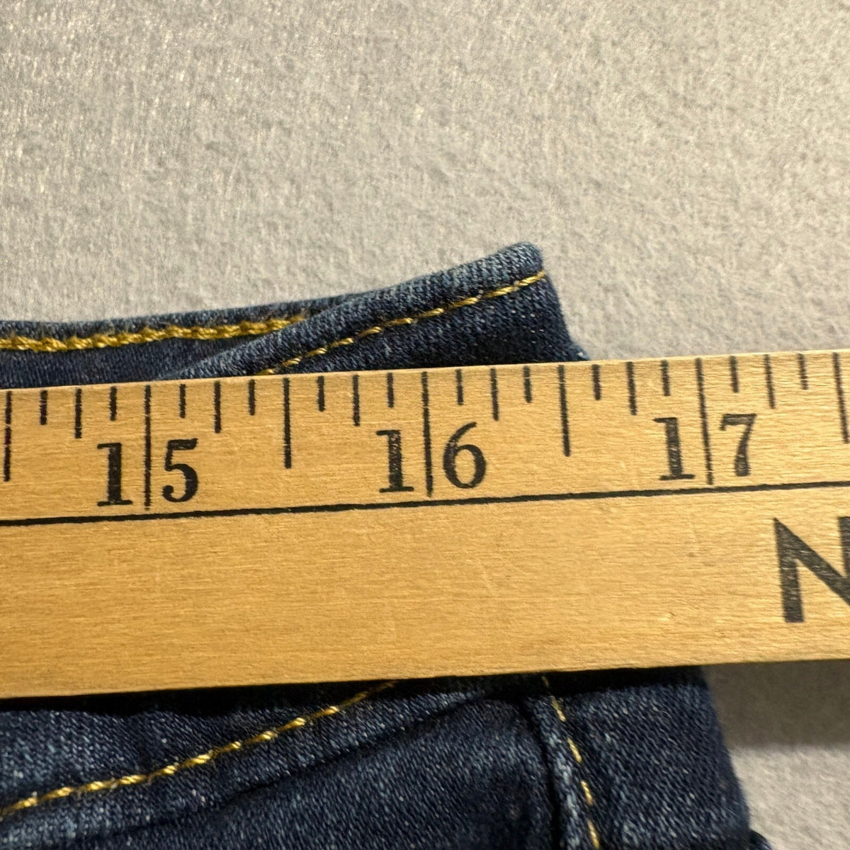 Free Assembly Skinny Jeans Womens 16 Dark Wash Blue Stretch Denim High Rise