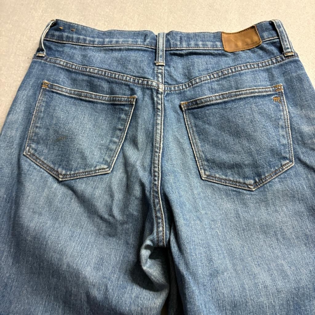 Madewell The High Rise Slim Boyjean Jeans Womens 27 Blue Denim Stretch