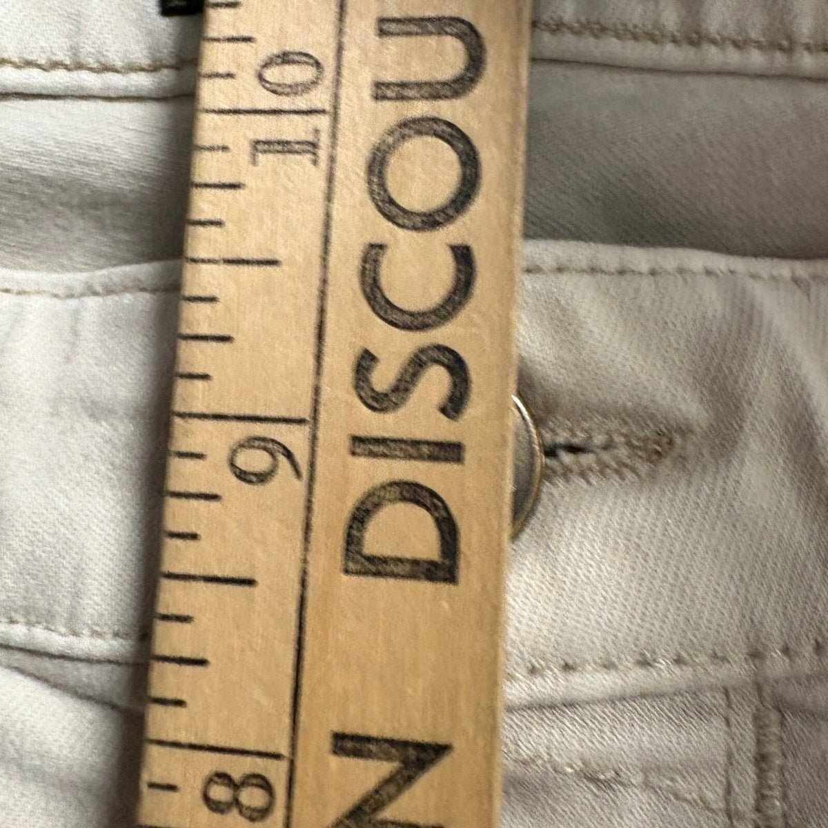 Paige Federal Slim Straight Jeans Mens 33 Beige Tan Stretch Denim Made in USA