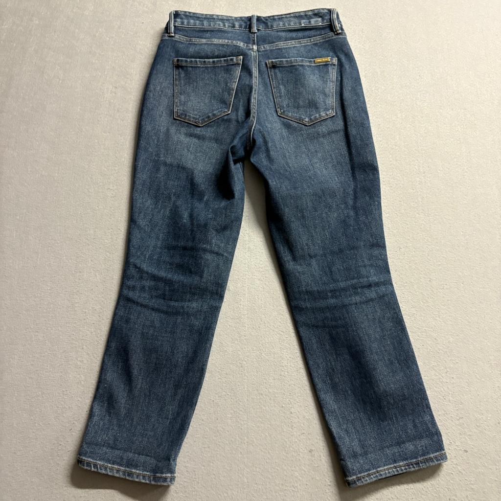 White House Black Market The Straight Crop Jeans Womens 4P High Rise Blue Denim