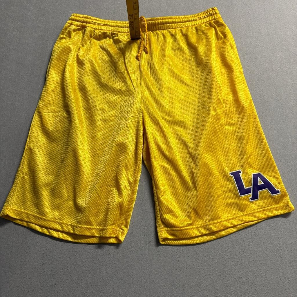 Barcode Future Fashion Pass LA Lakers Jersey and Shorts Set Mens XL Yellow Mesh