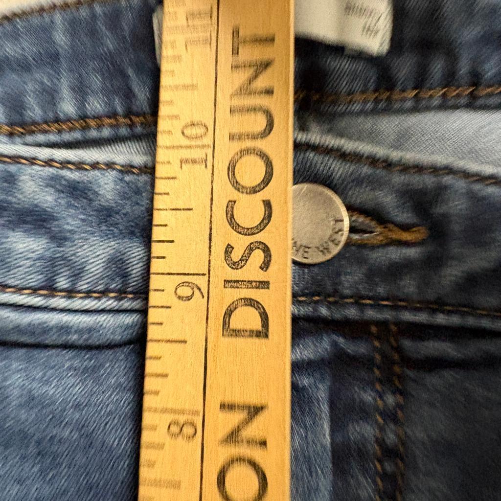 Nine West Skinny Jeans Womens 16P Blue Denim Stretch Crop Petite