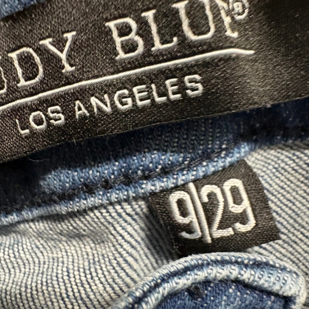 Judy Blue High Waist Raw Hem Ankle Straight Jeans Womens Size 9/29 JB88525 Blue