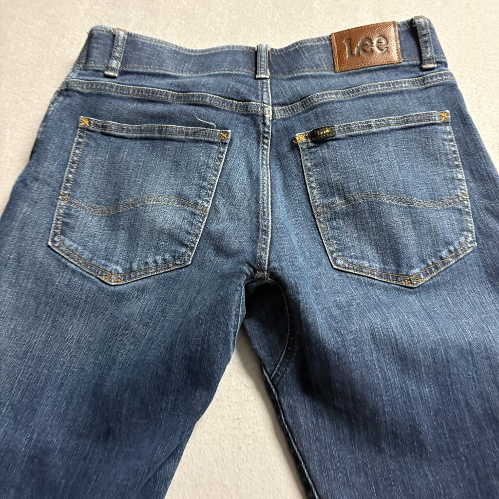 Lee Motion Stretch Mens Jeans Size 30x30 Blue Denim Straight Leg