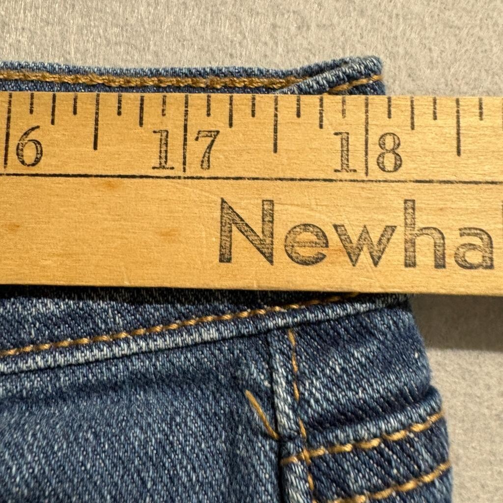 Gloria Vanderbilt Boyfriend Jeans Womens 14 Medium Wash Blue Stretch Denim