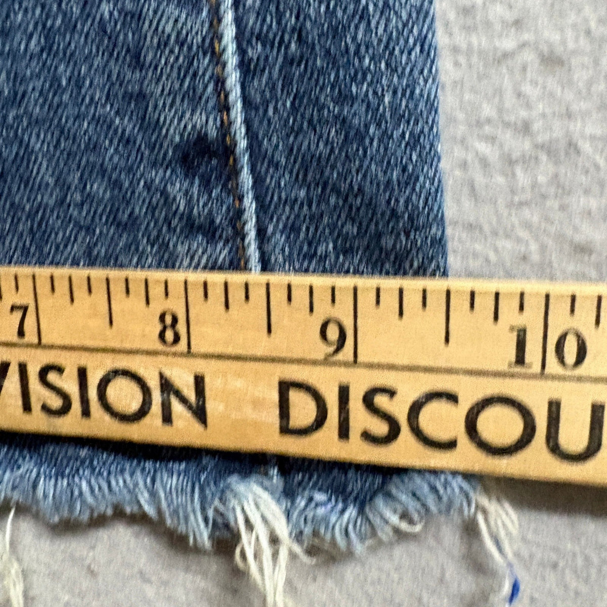 RSQ Womens High Rise Flare Jeans Size 24 Blue Medium Wash Raw Fringe Hem Stretch