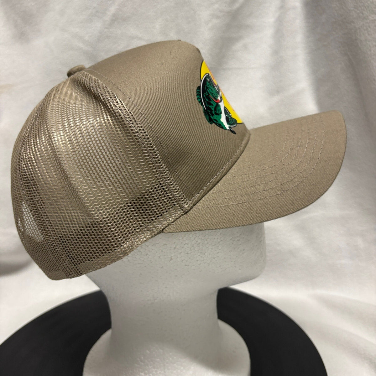 Bass Pro Shops Trucker Hat Snapback Mesh Back Tan Brown Fishing Cap OSFM - Photo 3