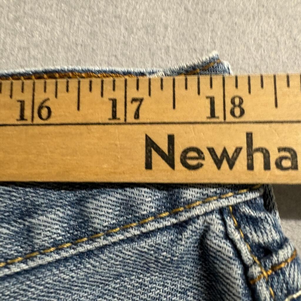 Levi's 514 Slim Straight Jeans Mens 36x30 Distressed Blue Denim 100% Cotton