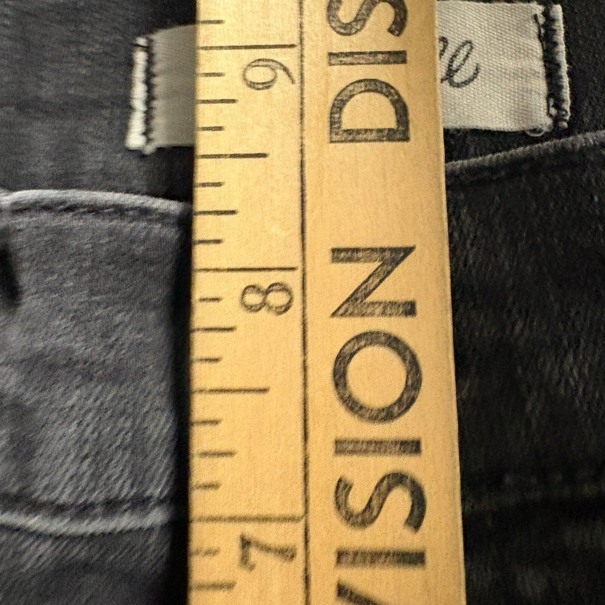 Madewell 9 High Rise Skinny Jeans Womens 24 Black Button Fly Raw Hem Stretch