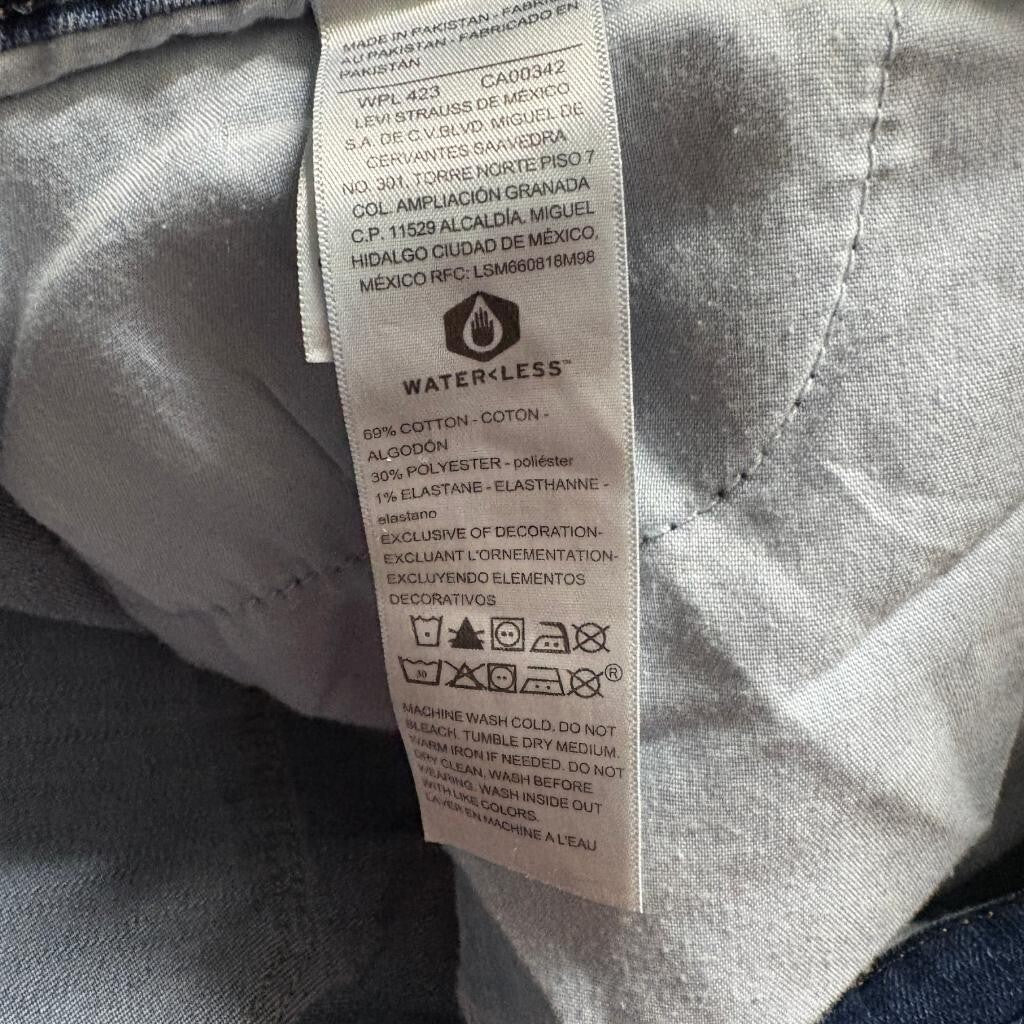 Signature by Levi Strauss Women High Rise Skinny Jeans Size 20M Blue Stretch
