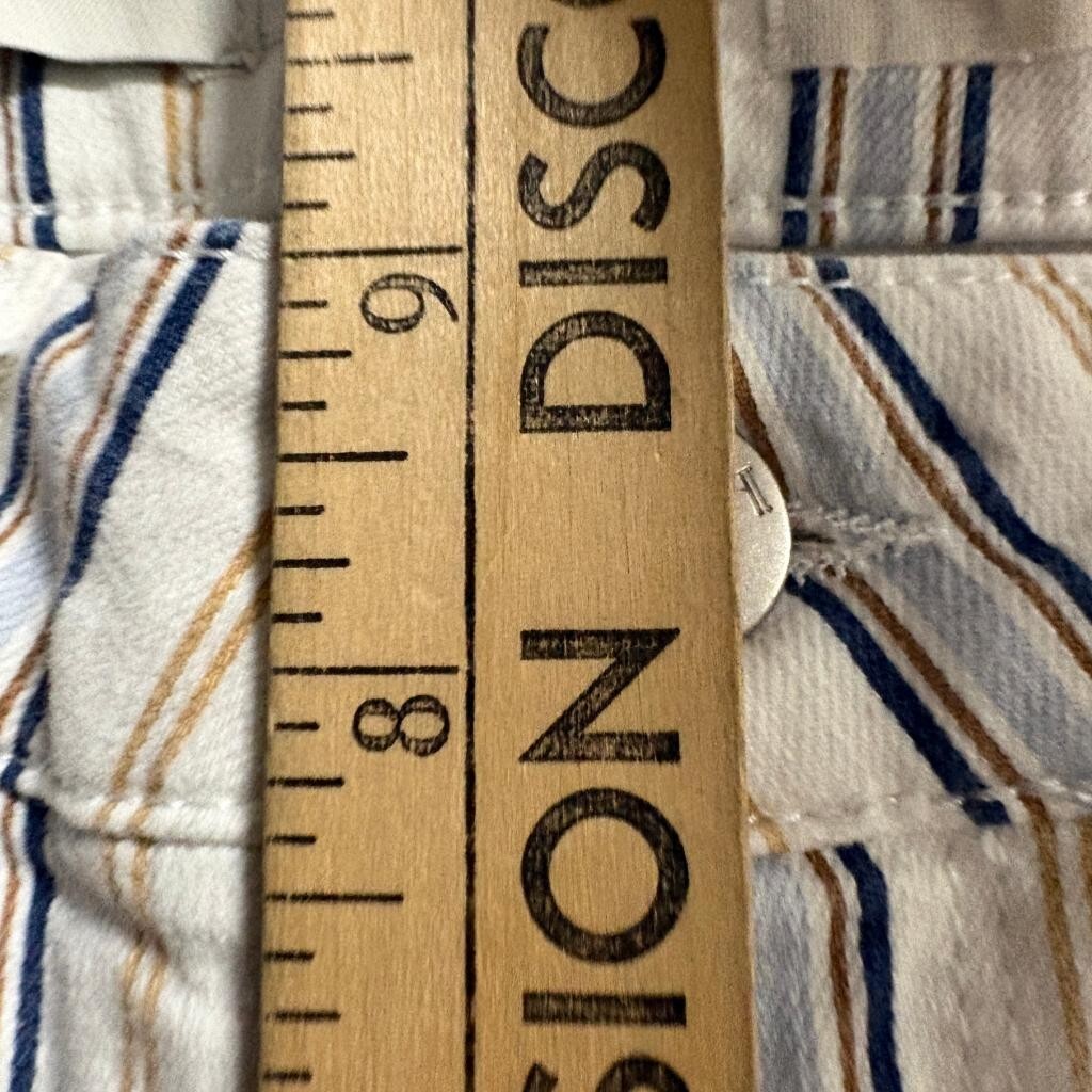 Pilcro and the Letterpress Anthropologie Striped High Rise Bootcut Jeans Size 27