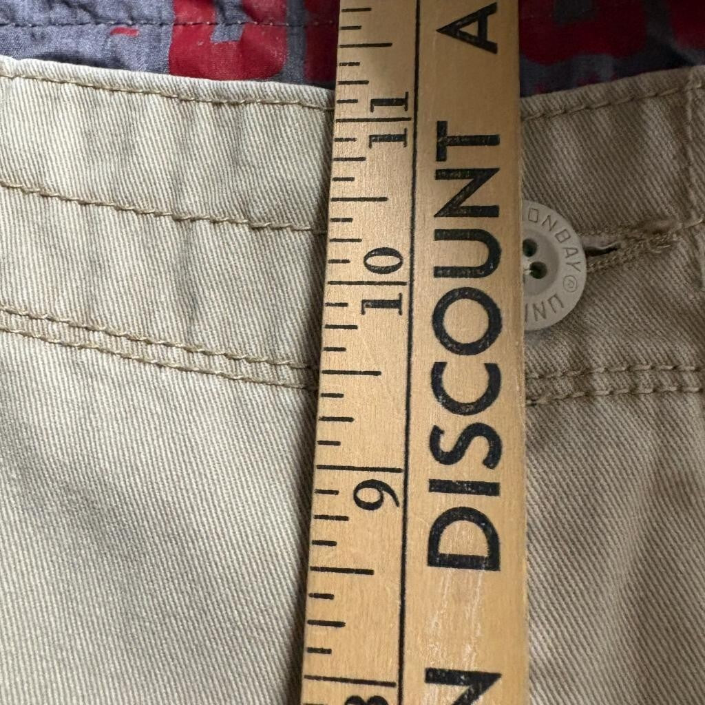 Unionbay Cargo Pants Mens 32x30 Beige Khaki Cotton Utility Multi Pocket