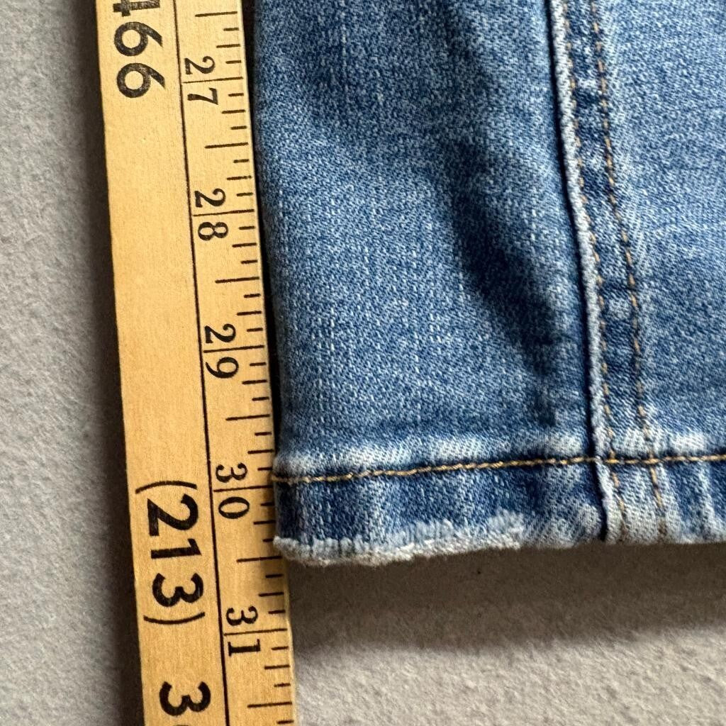 Bridge by Gly High Rise Flare Jeans Womens Size 29 Blue Denim Stretch BG5733R