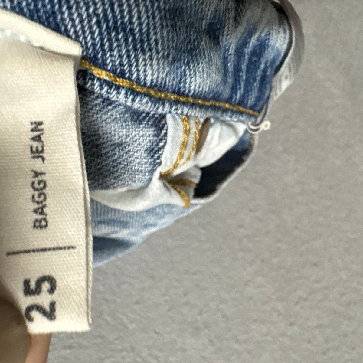 PacSun Baggy Jeans Women Size 25 Blue Light Wash Distressed Ripped Wide Leg 100%