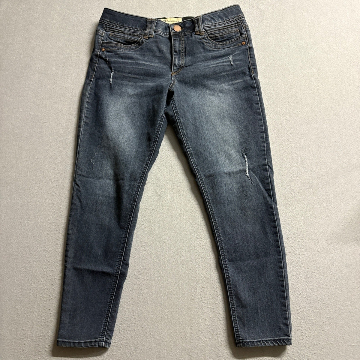 Democracy Ab Technology Womens Skinny Jeans Size 10 Blue Stretch Ankle Denim