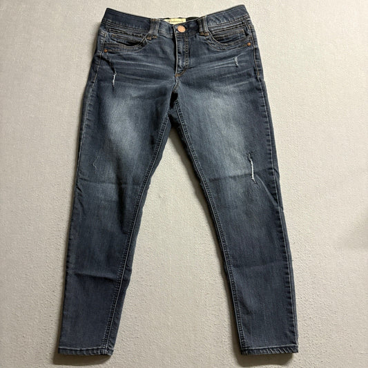 Democracy Ab Technology Womens Skinny Jeans Size 10 Blue Stretch Ankle Denim