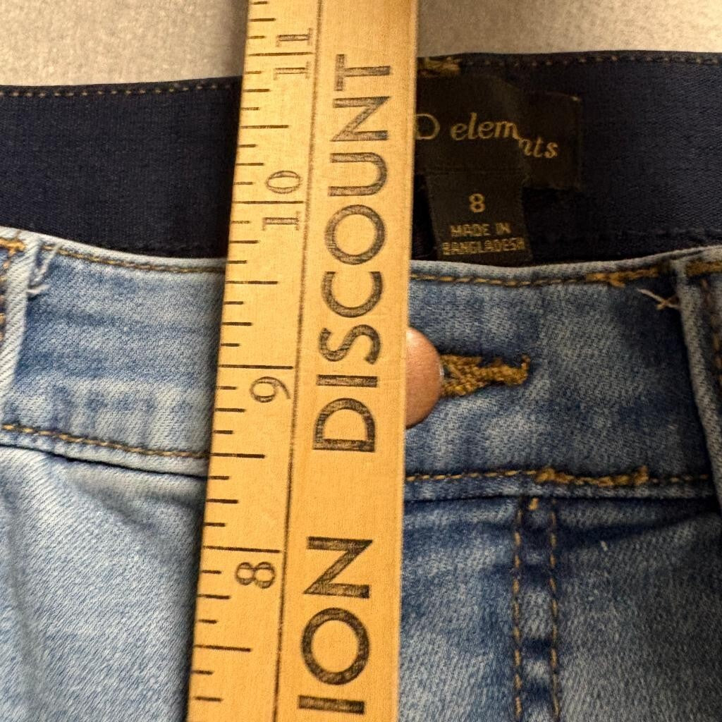 Bold Elements Women Skinny Jeans Size 8 Light Wash Repreve Recycled Denim