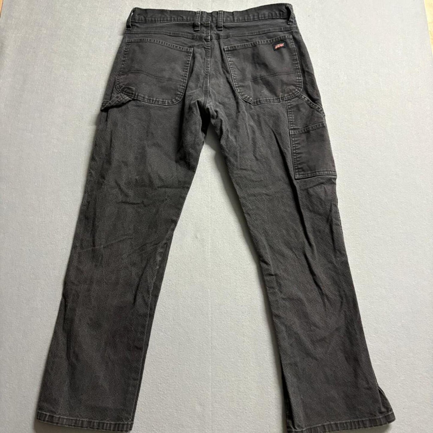 Genuine Dickies Mens Carpenter Jeans 34x32 Black Denim Utility Work Pants