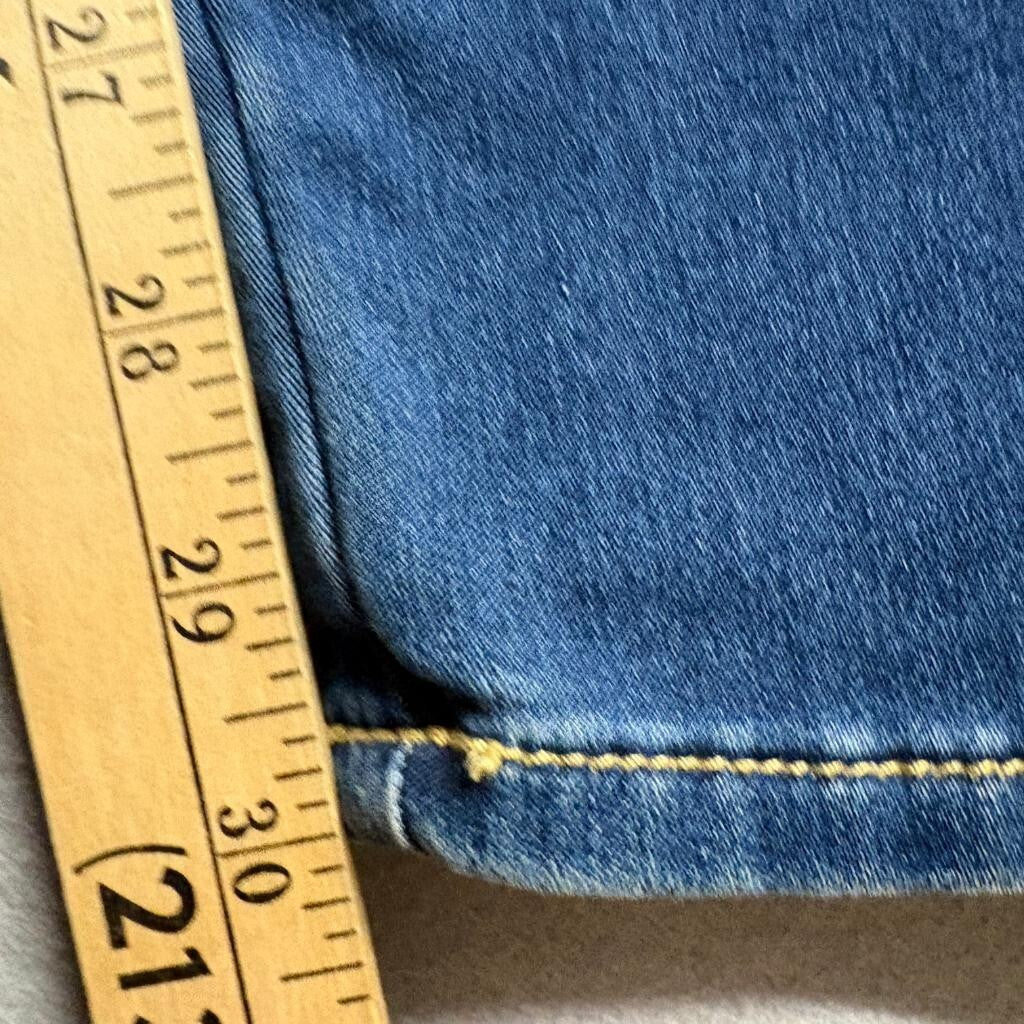 Seven7 High Rise Skinny Jeans Womens Size 12 Blue Denim Stretch Pockets