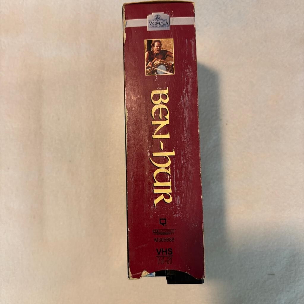 Ben-Hur VHS 2-Tape Set Charlton Heston MGM UA Screen Epics 1959 Film