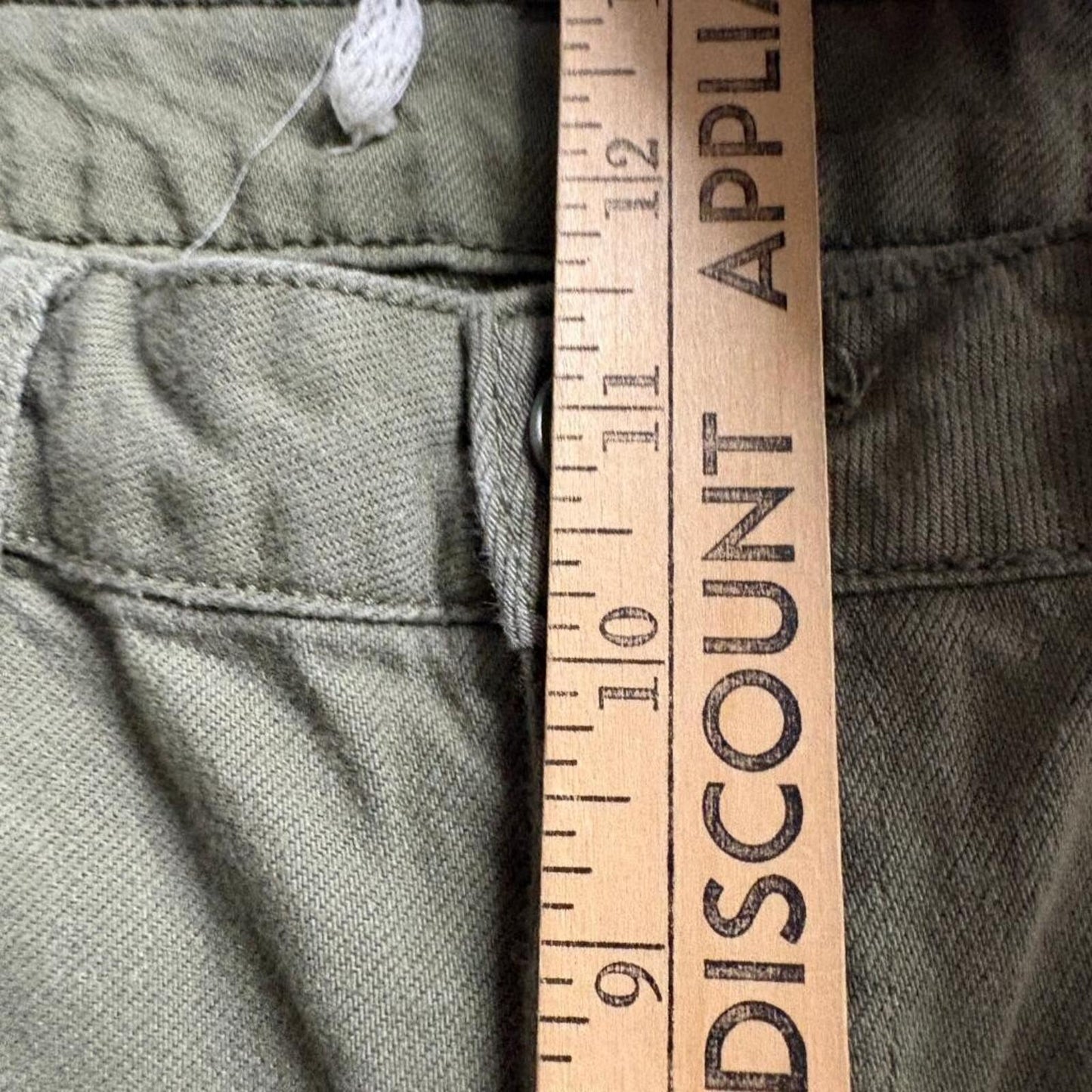 Universal Thread Womens Wide Leg Utility Pants Size 9 Olive Green Cotton Blend