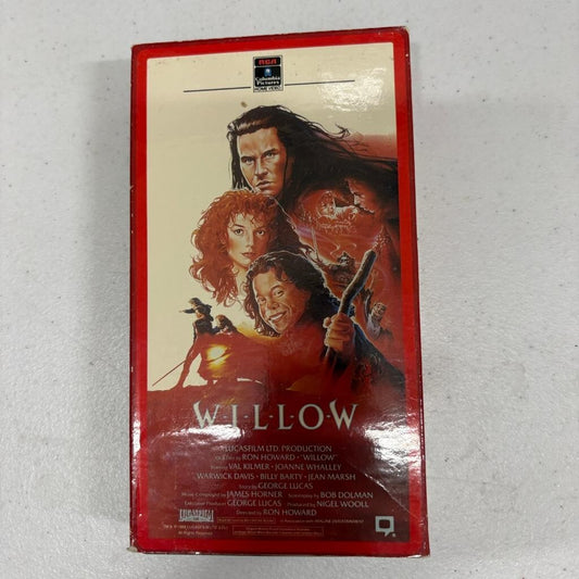 Willow VHS 1988 Val Kilmer George Lucas RCA Columbia Pictures Home Video
