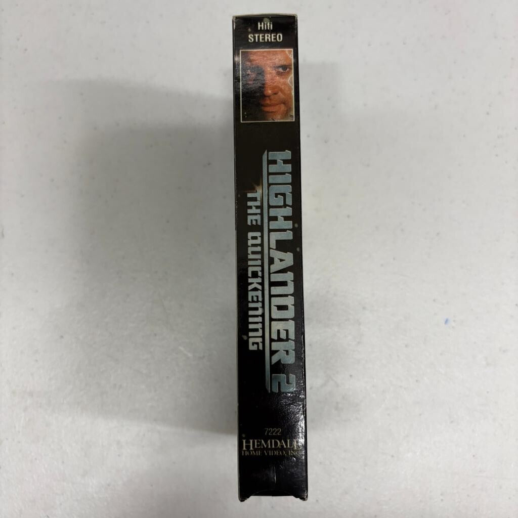 Highlander 2 The Quickening VHS 1994 Hemdale Sean Connery Christopher Lambert
