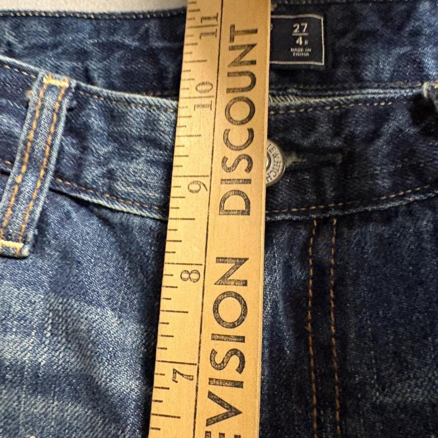 Abercrombie & Fitch Annie High Rise Girlfriend Jeans Womens 27/4 Distressed Blue