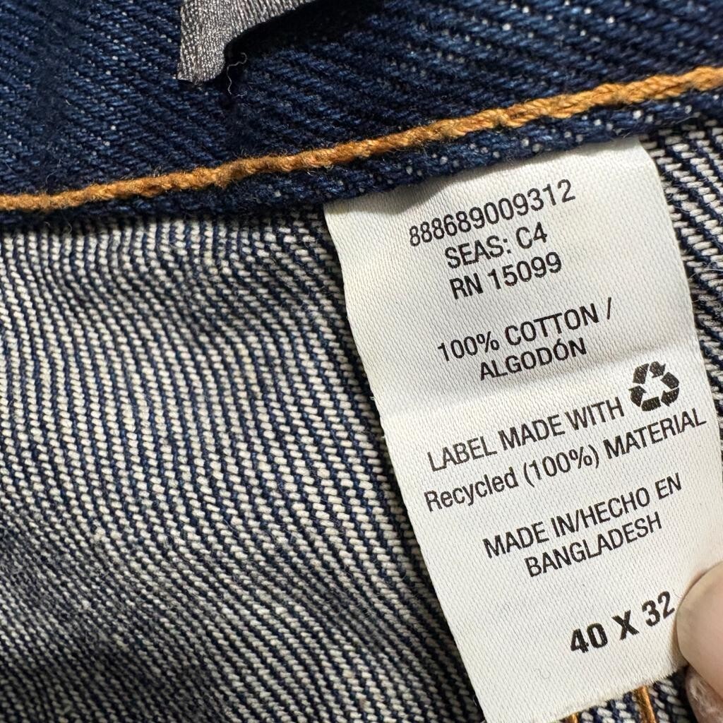 David Taylor Collection Mens Jeans 40x32 Dark Wash Blue Denim Straight Leg